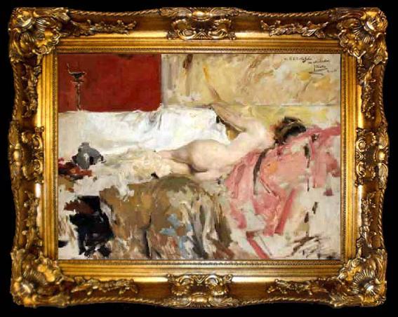 framed  Joaquin Sorolla Female Nude, ta009-2
